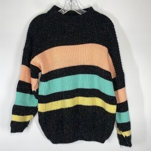 Vintage 80's Arielle Colorful Striped Sweater